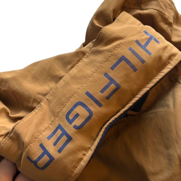 Tommy Hilfiger Spring Jacket Blue Lettering Collar Details Hooded Collar - Picture 6 of 8